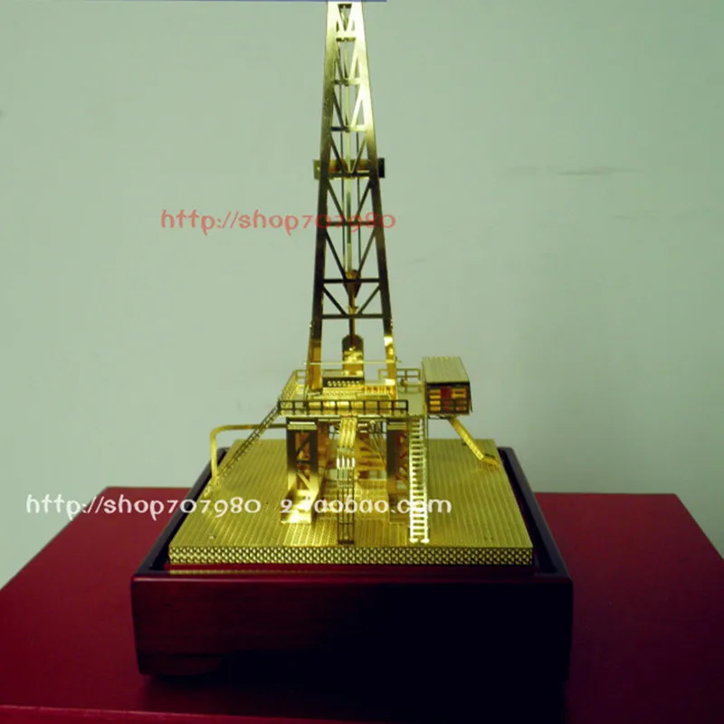 Статическая модель Деррика платформы для Деррика модель нефтяного месторождения с покрытием из чистой меди Zhongyuan нефтяного месторождения