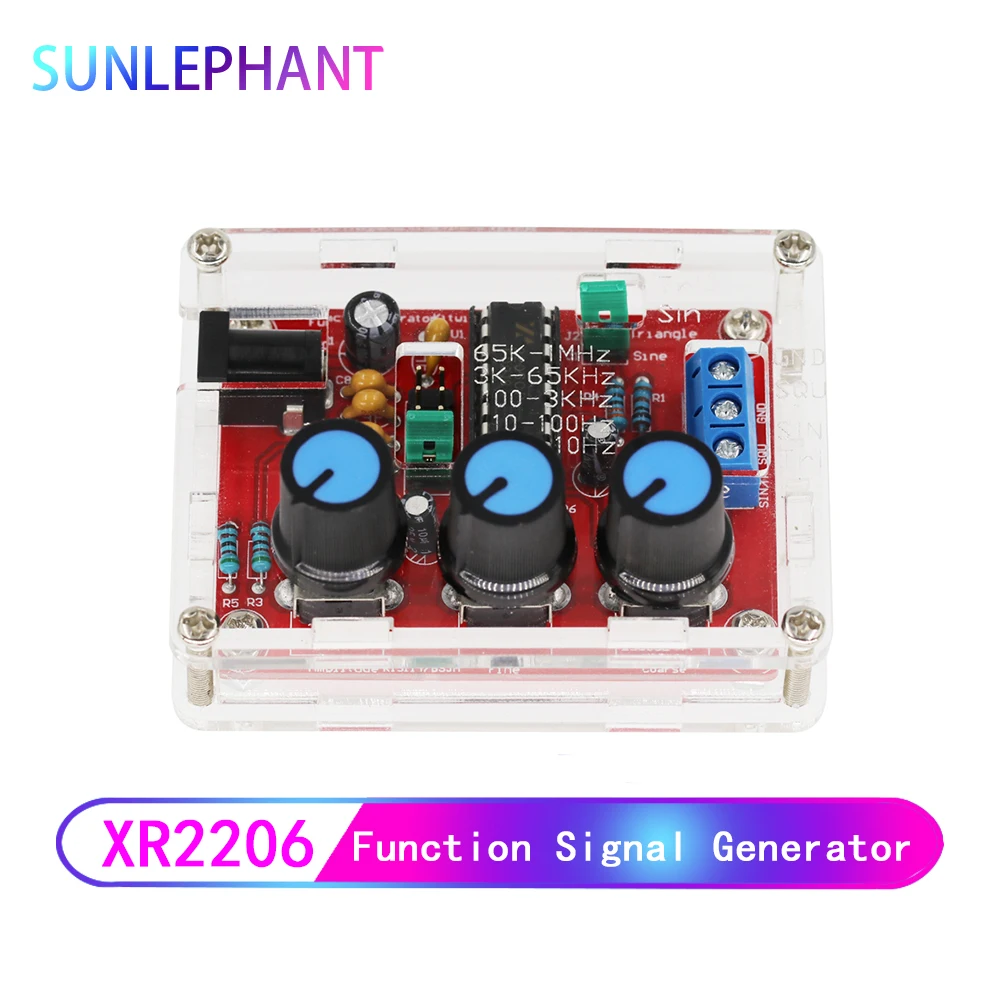 Функциональный генератор сигналов DIY Kit синус/треугольник/квадратный выход 1 Гц