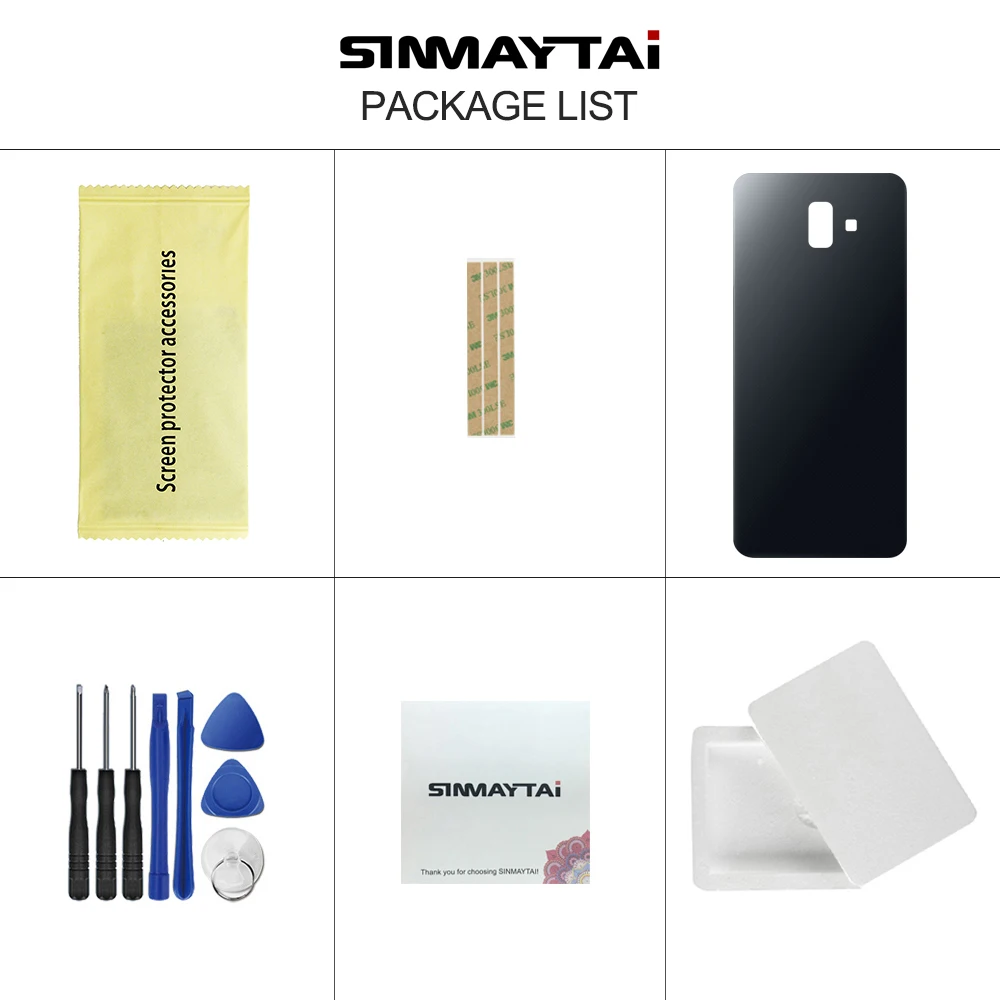 Задняя крышка батарейного отсека для Samsung Galaxy J4 + j4 Plus j415 SM-J415F J6 J610 Крышка задняя