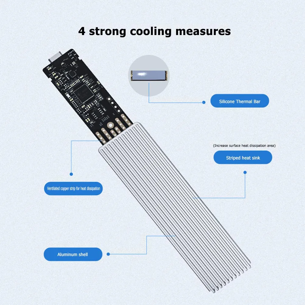 

ORICO Hot Sale Simple Enduring Hard Disk Box M.2 SSD Hard Disk Box for NVME PCIE 2TB USB C 10Gbps Hard Drive Enclosure