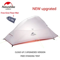 naturehike cloud up serie 123 upgraded camping tent waterproof outdoor hiking tent 20d 210t nylon backpacking tent with free mat