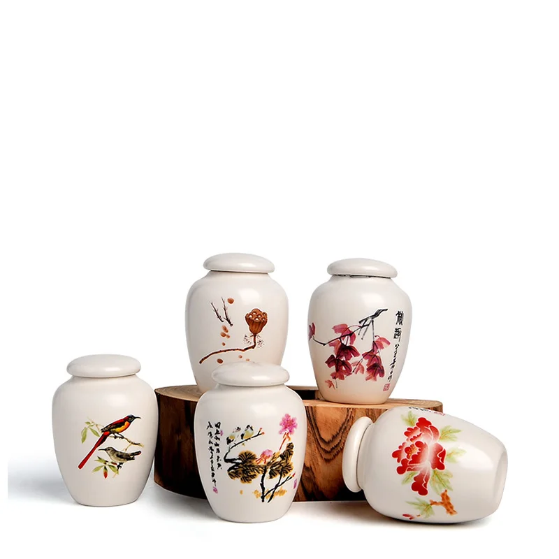 Мини белая керамическая прах питомца урна держатель для ясеня кремации