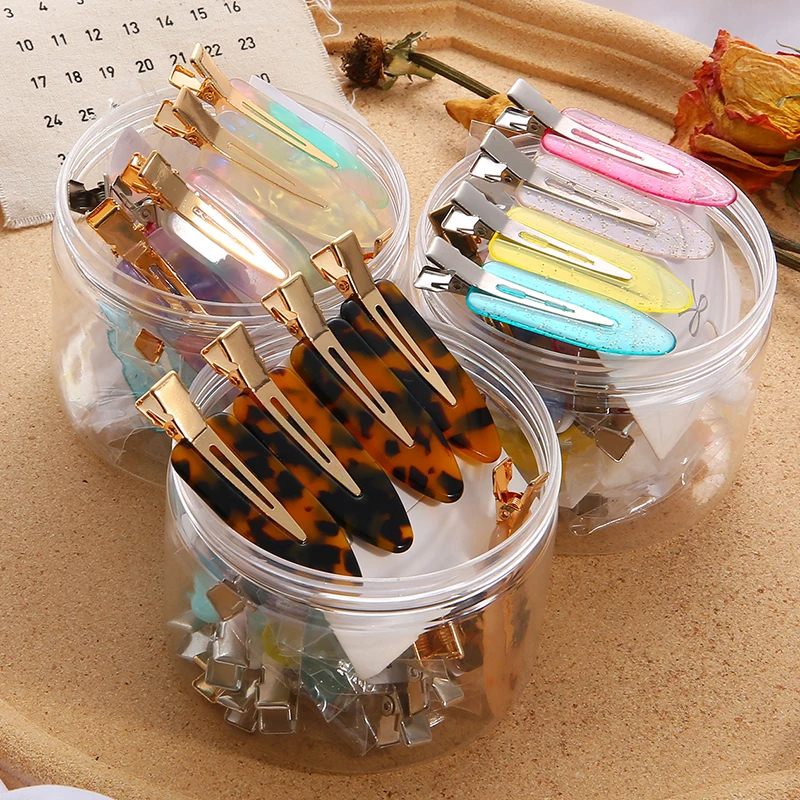 

4pcs No Bend Seamless Hair Clips Side Bangs Fix Fringe Barrette Makeup Washing Face Accessories Women Girls Styling Hairpins