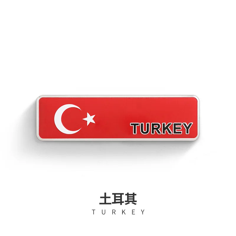 Turkey Квадратный флаг этикетка-эмблема индонезийский Корея Малайзия Турция Украина Греция Франция Россия Великобритания США Германия Япония Канада м стикер автомобиля - Цвет: Turkey
