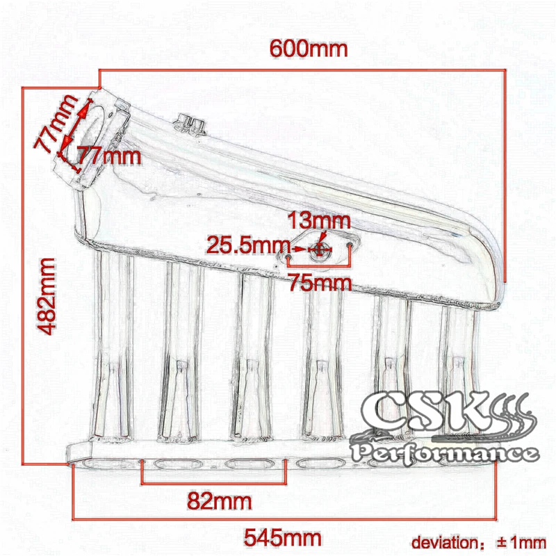 Впускной коллектор пленум + Универсальный VQ35TPS 80 мм корпус дроссельной заслонки