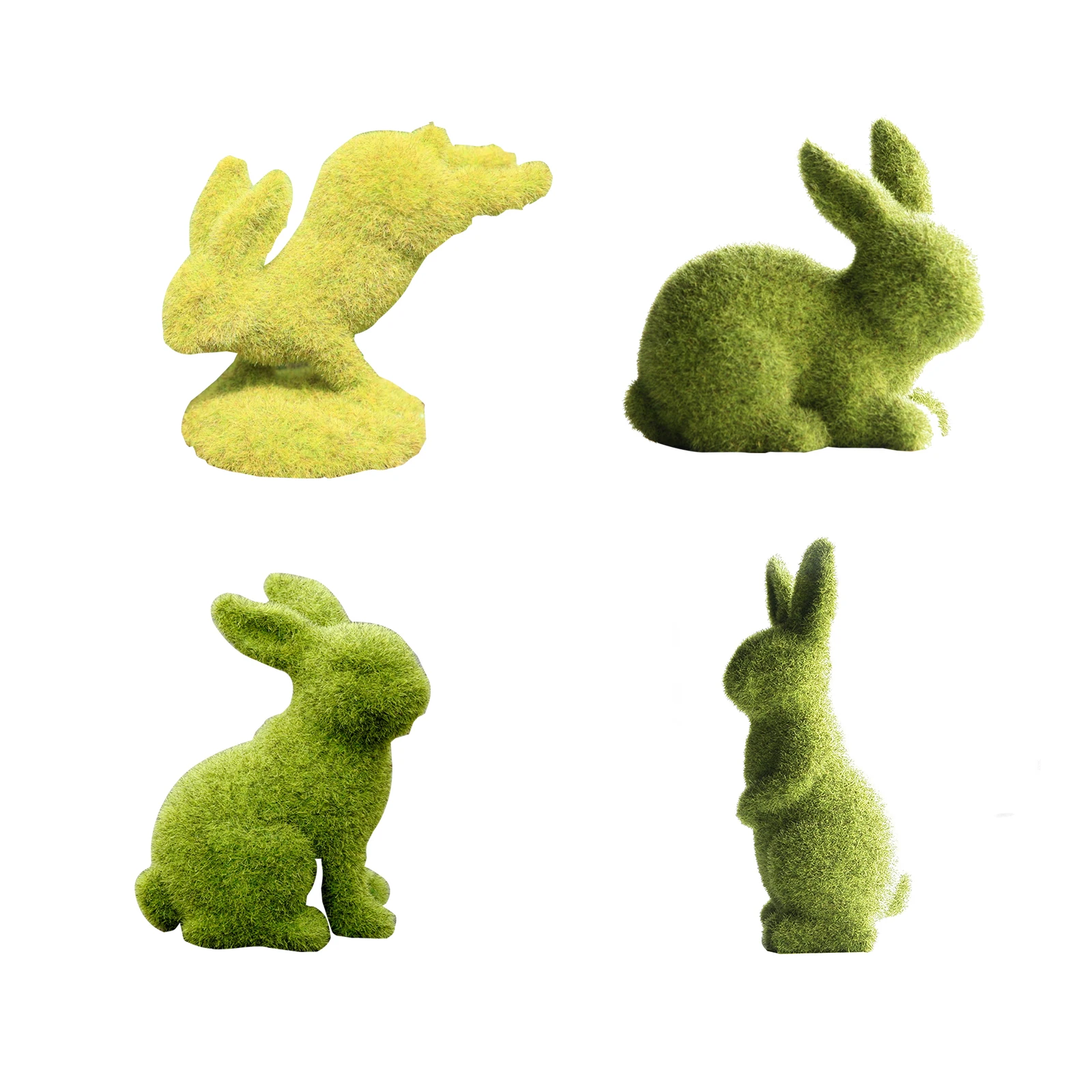 

Искусственный Кролик ручной работы, искусственная трава, Пасхальный кролик, украшение для дома и офиса, детская игрушка, подарки для творче...