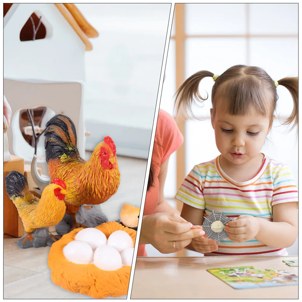 

4 Sets Tarantula Rooster Centipede and Spider Growth Cycle Models Kids Toys
