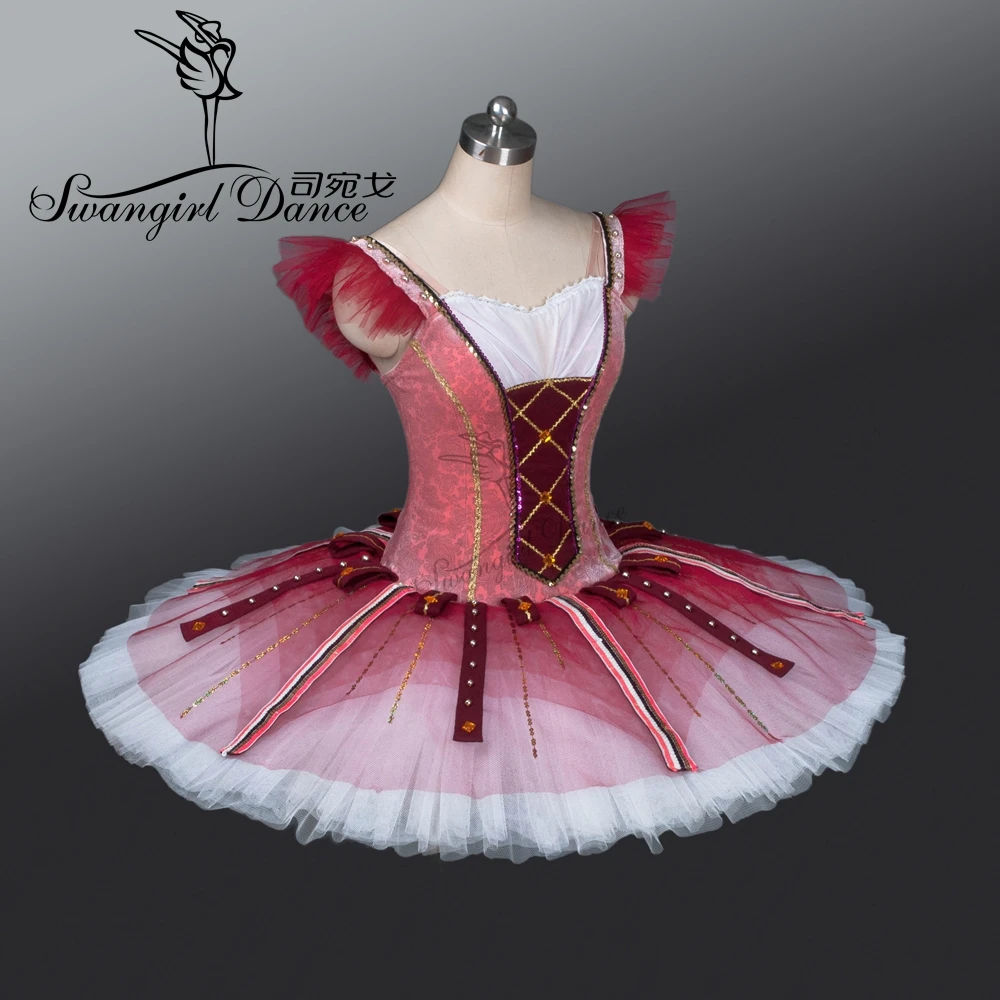 Балетная пачка Don Quixote красная профессиональная балетная для детей сценические