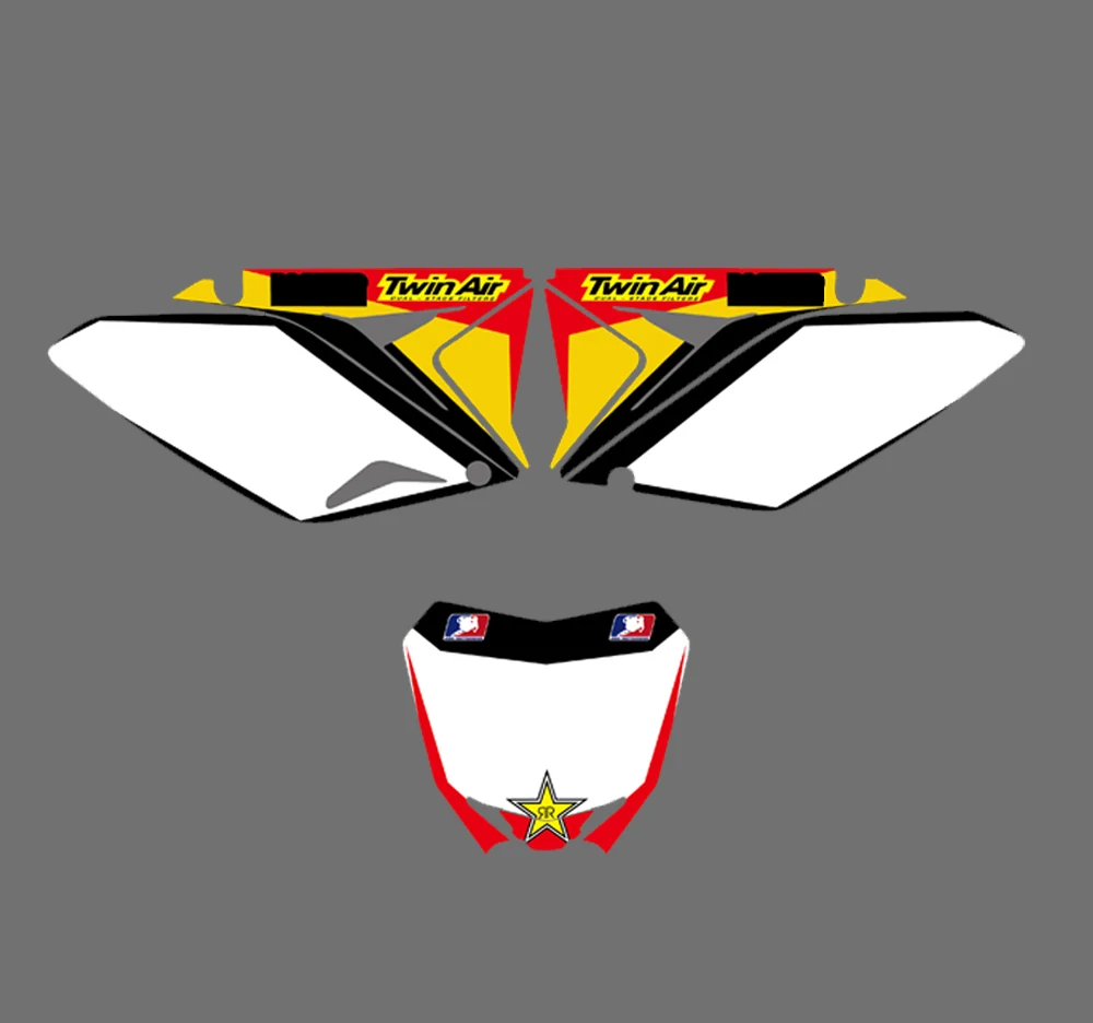 0045 новая команда графики и фоны наклейки Наборы наклеек для Suzuki RMZ250 RMZ 250 2010 2011 2012