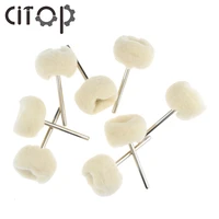 citop 10pcs 3mm 2 35mm shank cashmere grinding wool brush polishing carving cleaner tools for jewel watch glasses