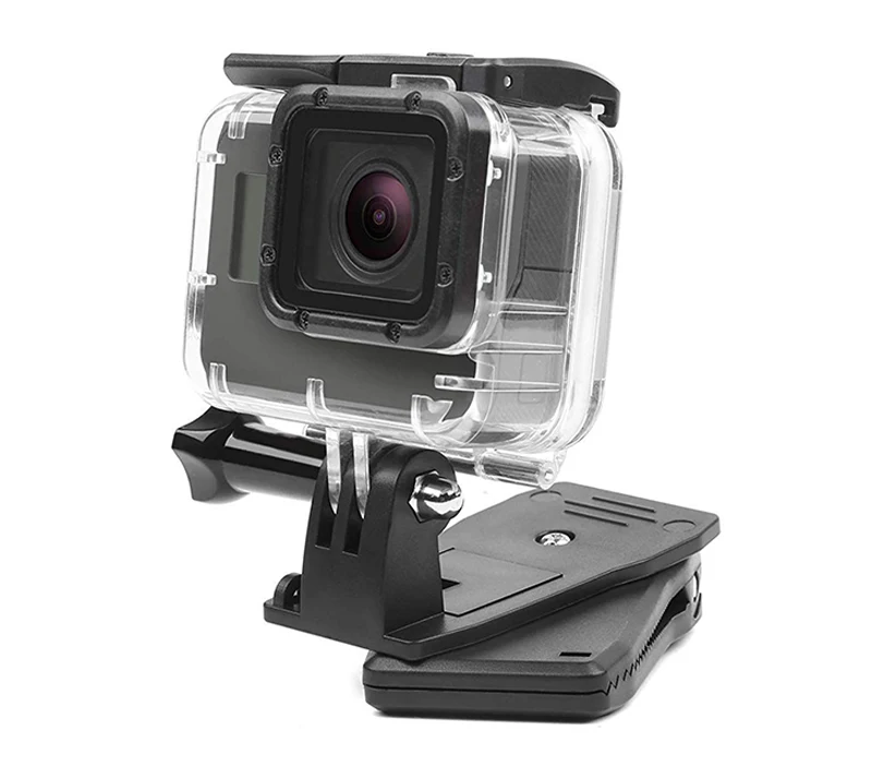 360 градусов Поворотный рюкзак шляпа зажим Крепление для GoPro Hero 8 7 6 5 4 Yi 4K Sjcam Eken DJI Osmo аксессуары для экшн-камеры