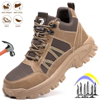 new safety shoes with mens breathable lightweight puncture proof anti smash anti puncture work shoes outdoor security boots