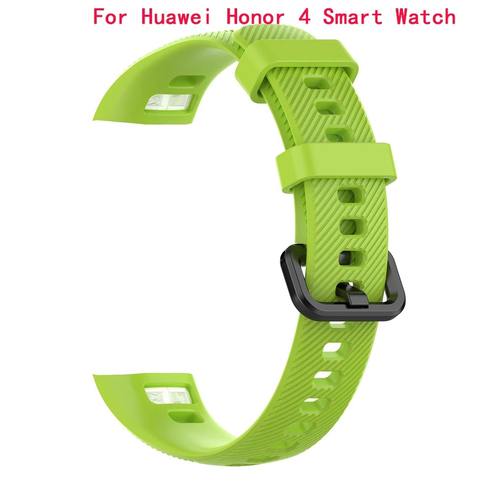 Lime Для huawei Honor 4 ремешок силиконовый браслет ремешок спортивный сменный водонепроницаемый браслет с инструментом для huawei Honor 3 умные часы - Цвет: Lime