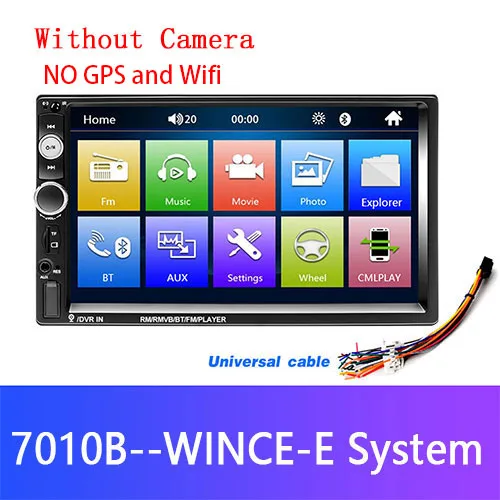 Podofo 2din Автомагнитола Android Mirrorlink Bluetooth gps Wifi FM Автомобильный мультимедийный MP5 плеер для Volkswagen Nissan hyundai Авторадио - Цвет: K0126