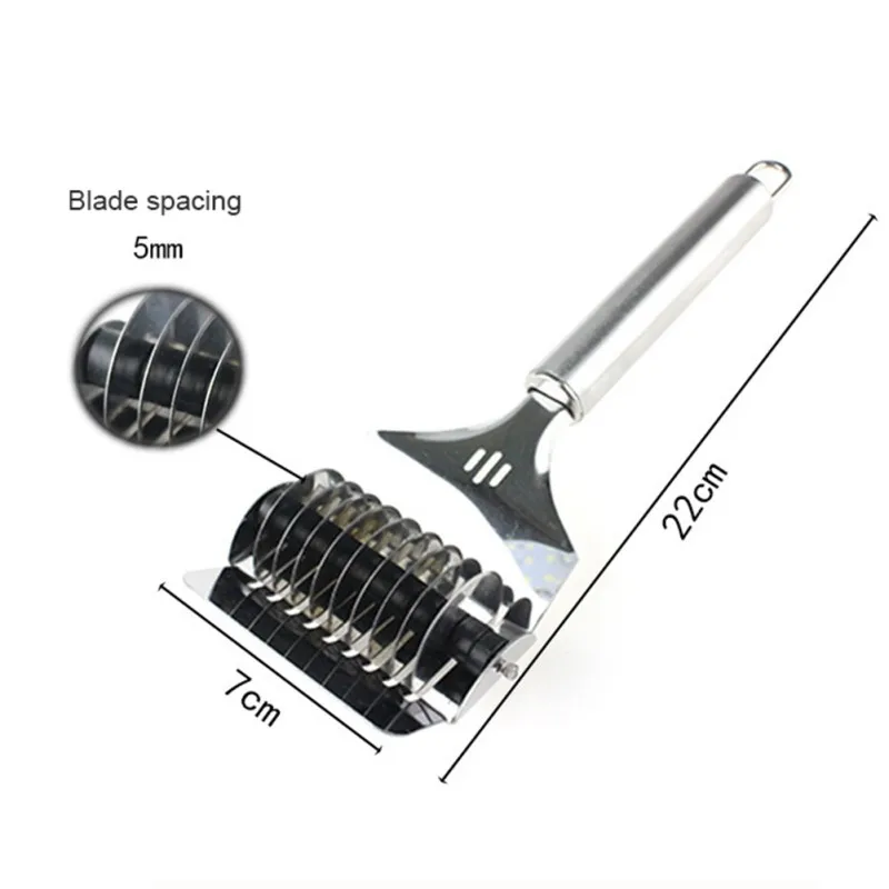 Шалот резак ручка Нескользящая ручная секция лапша нож для резки прессованная