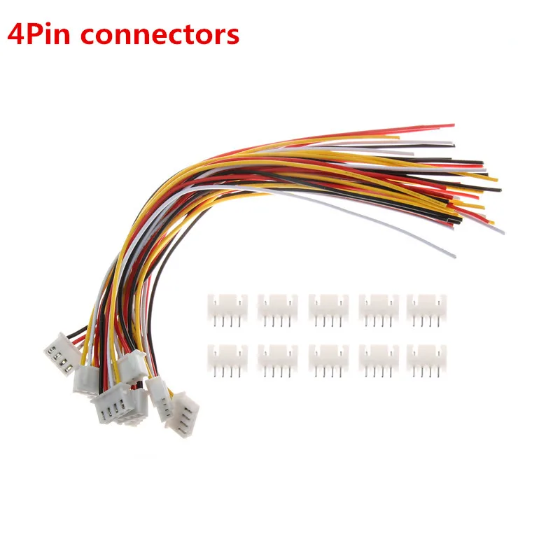 10Set 4Pin 10 комплектов 2/3/4/5/6/7/8/9/10 булавки шаг мужской женский разъем JST XH 2,54 XH 2,54 мм 15 см провода Длина 24AWG Кабельный разъем - Цвет: 10Set 4Pin