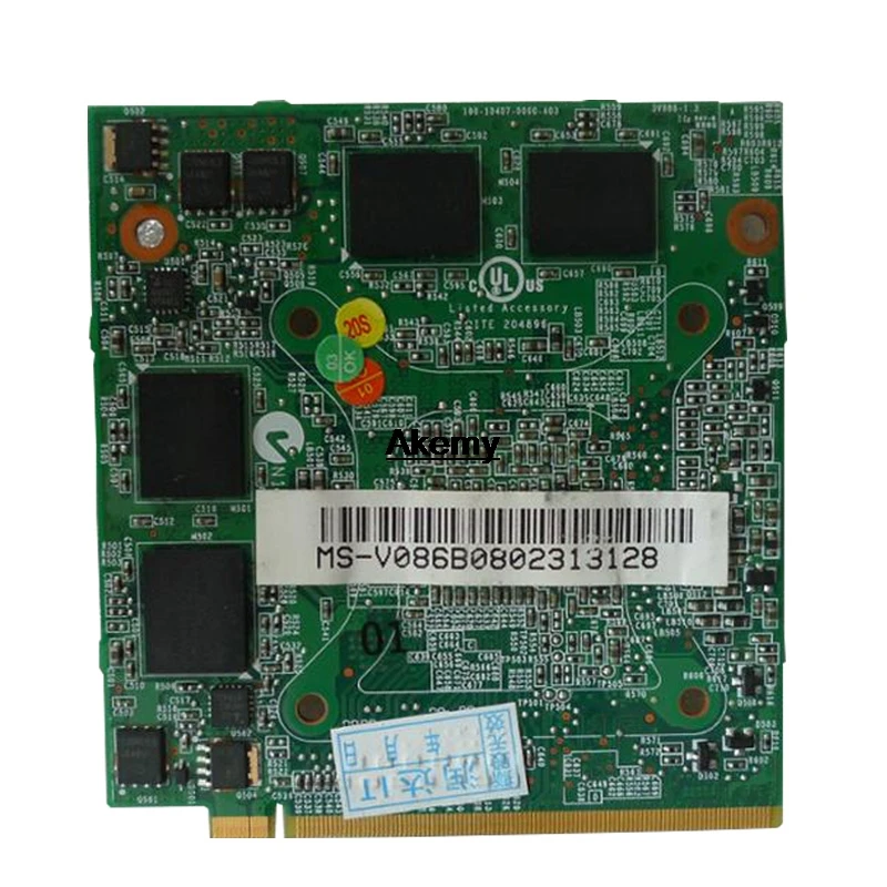 

08G2041NV20I 9500M 512mb GS G84-625-A2 VGA Video card For Asus X55S X55SV F8SN M50SV F8SV