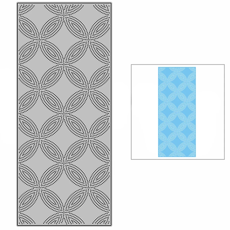 

Birthday 2022 New Slimline Cross Circle Line Background Plate Metal Cutting Dies for Card Making Embossing Scrapbooking Craft