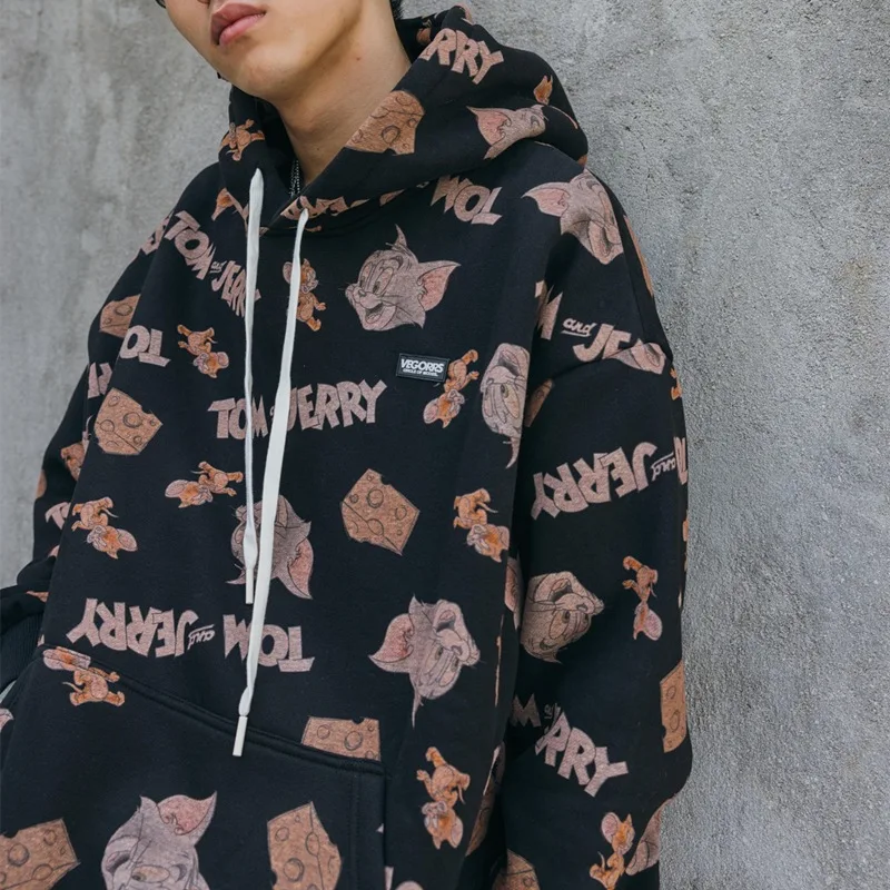 

New 2021 Cartoon Co-branded Hoodies Are Thickened and Oversized Oversize Hoodies for Both Men and Women