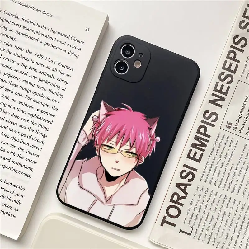 

Saiki Kusuo Phone Case for iPhone 12 11 mini pro XS MAX 8 7 6 6S Plus X 5S SE 2020 XR