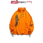 LAPPSTER мужские забавные Лоскутные толстовки Harajuku в клетку толстовки 2019 мужские s японский уличная хаки хип хоп толстовки