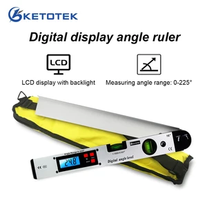 Линейка-транспортир угловая, 225 градусов, 400 мм