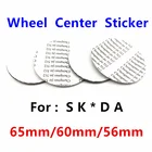 4 шт., наклейки на Центральное колесо автомобиля, 65 мм, 60 мм, 56 мм