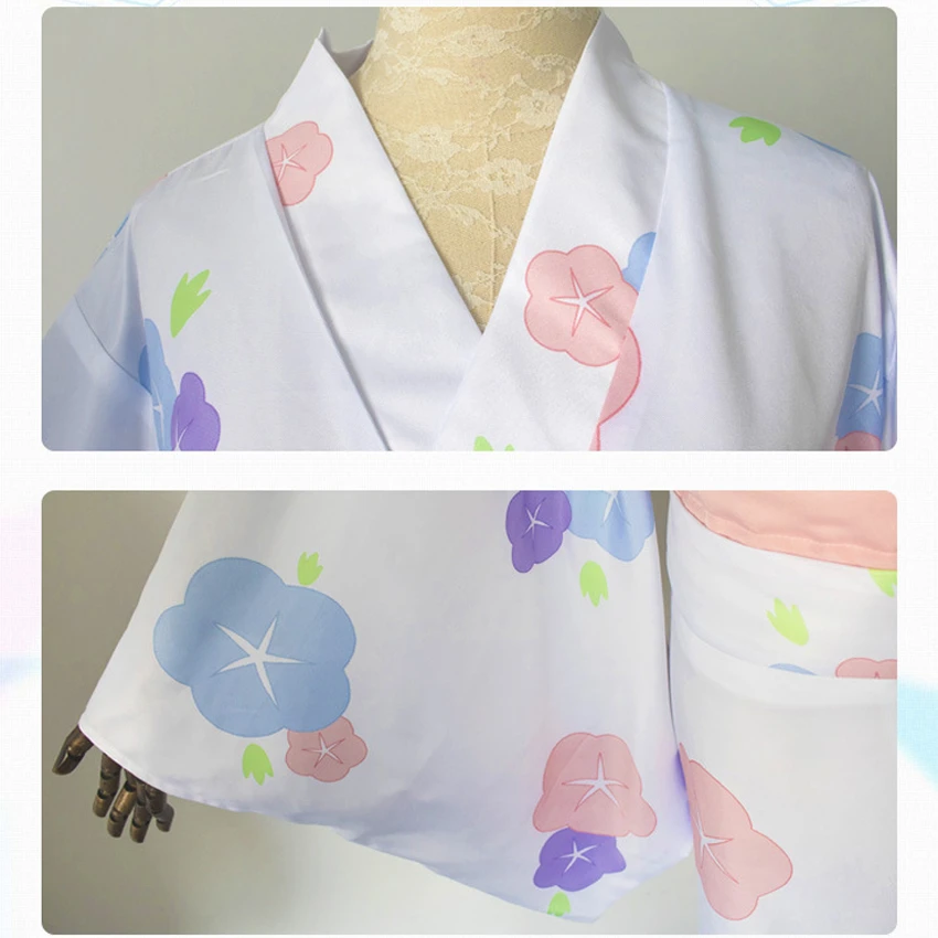 5 шт. Аниме Косплей японское кимоно костюмы для женщин Hanfu Haori юката Оби кардиган
