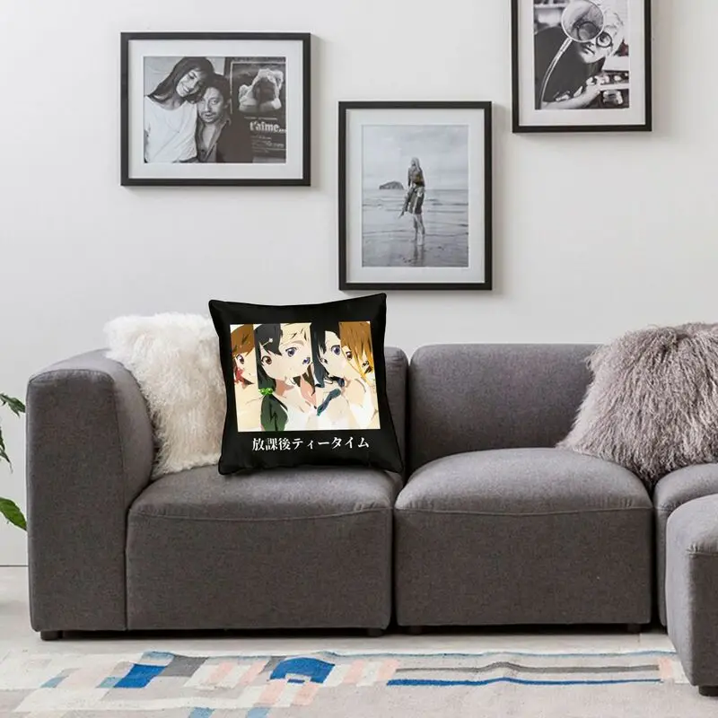 Чехол-Подушка с музыкальным Аниме K-On-Yui Hirasawa 55x55 см домашний декоративный милый