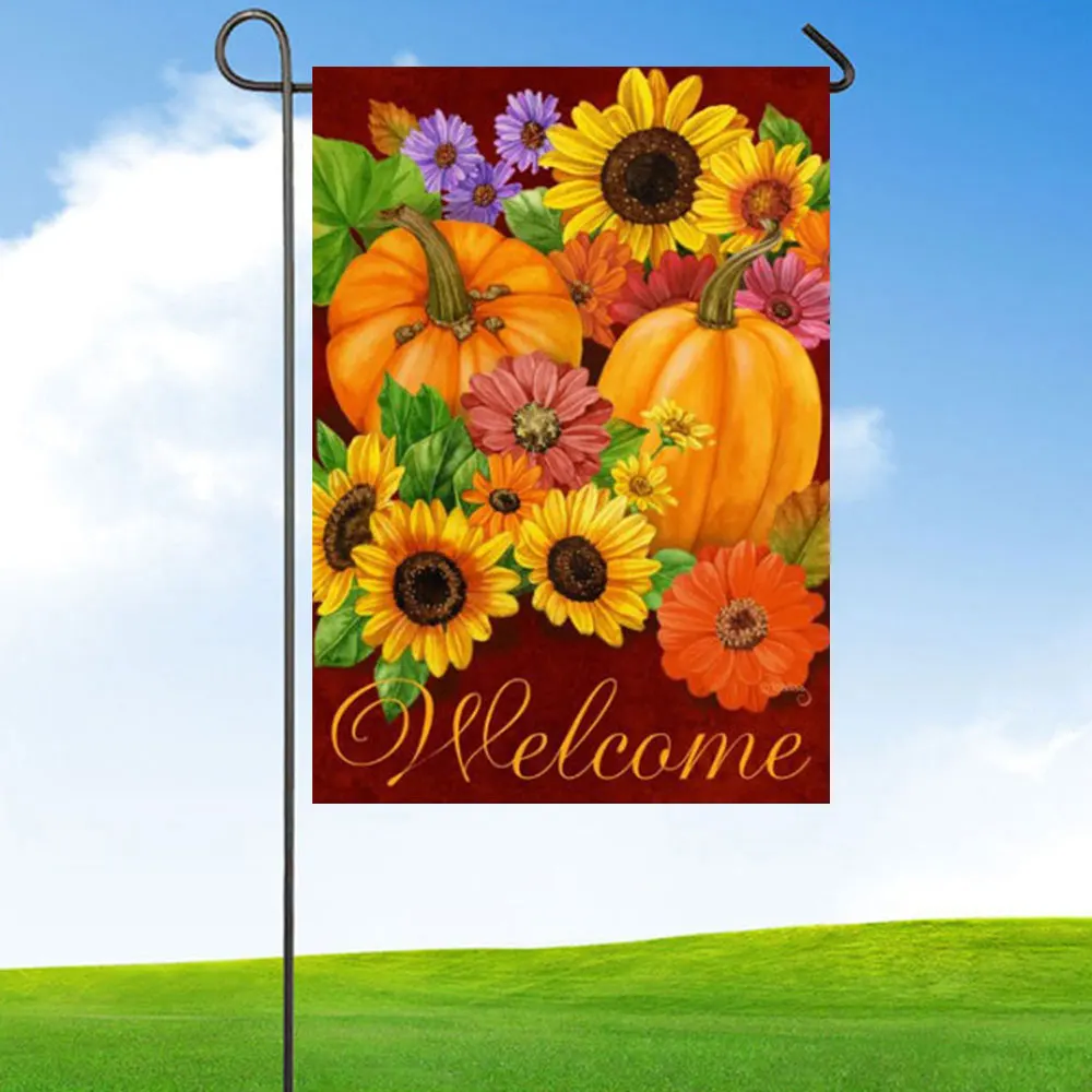 Садовый открытый флаг Снеговик зимний сезонный баннер веселое Рождественское