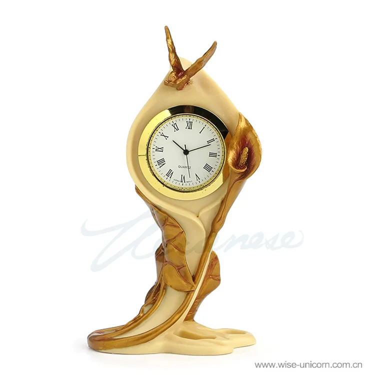 

New technology clock - Butterfly and Alocasia birthday Exquisite household ornaments decoration sculpture Decorate birthday