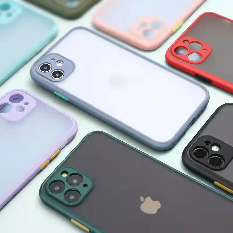 Camera Protection Cartoons Phone Cases For iPhone 14 14Pro 14Plus 13Promax 13 12 11 Matte Translucent Shockproof Back Cover