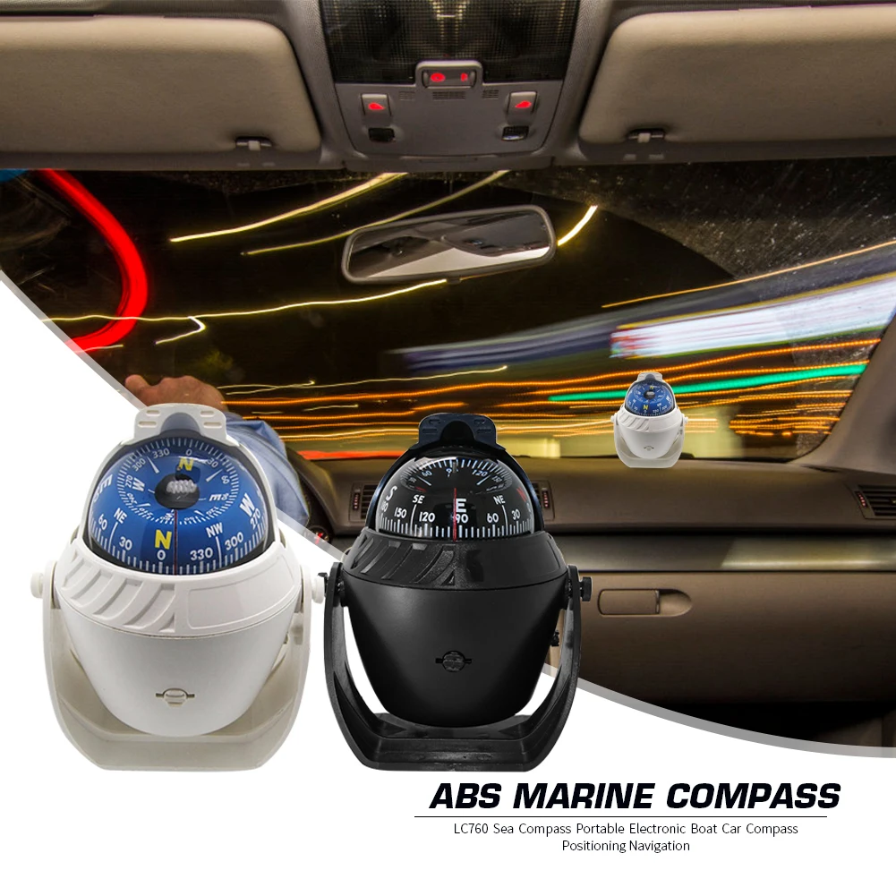 LC760 Морской Компас ABS Портативный прочный электронный лодочный автомобильный
