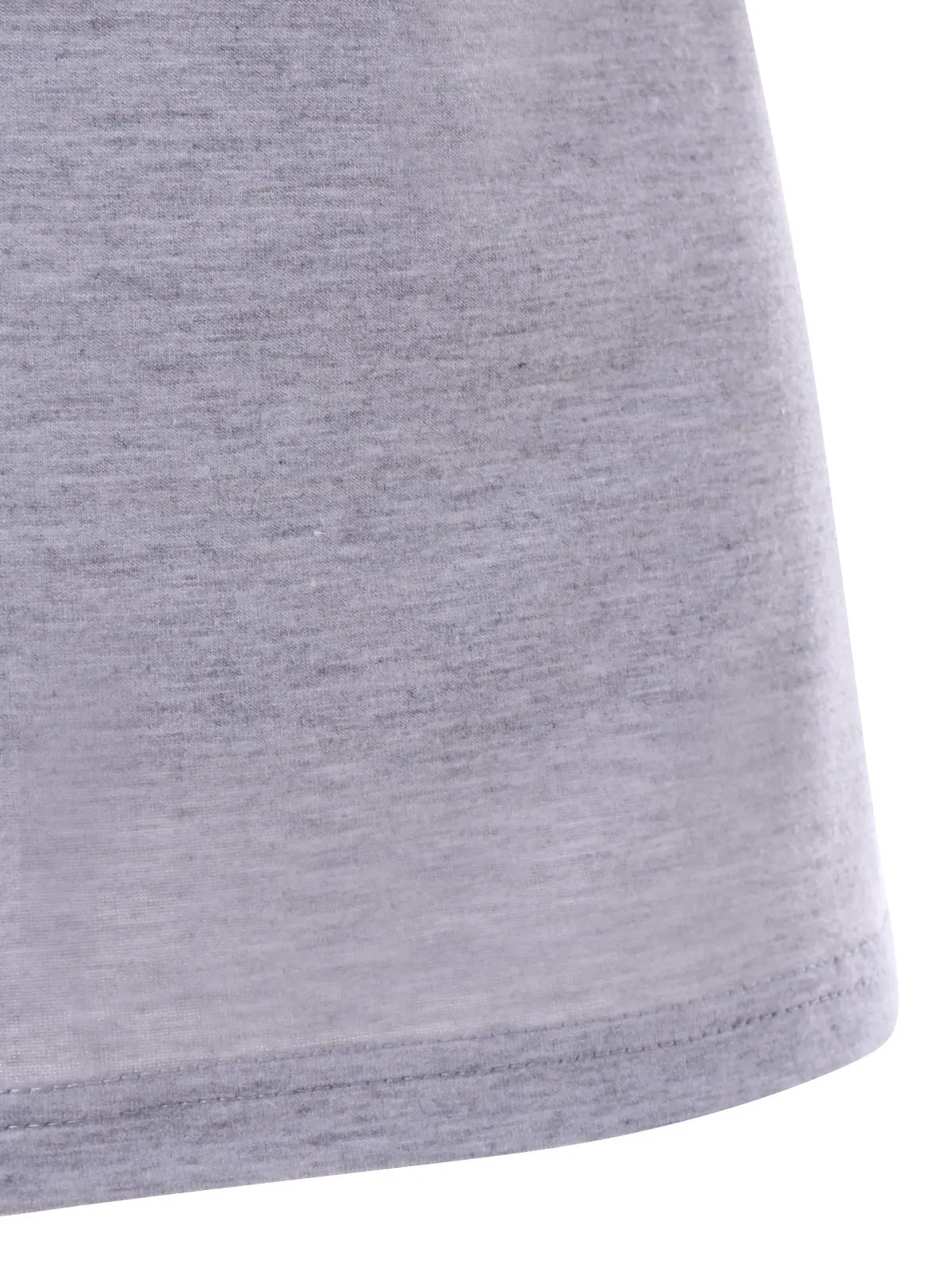 

New ladies' printed screen shoulder leaky round neck T-shirt