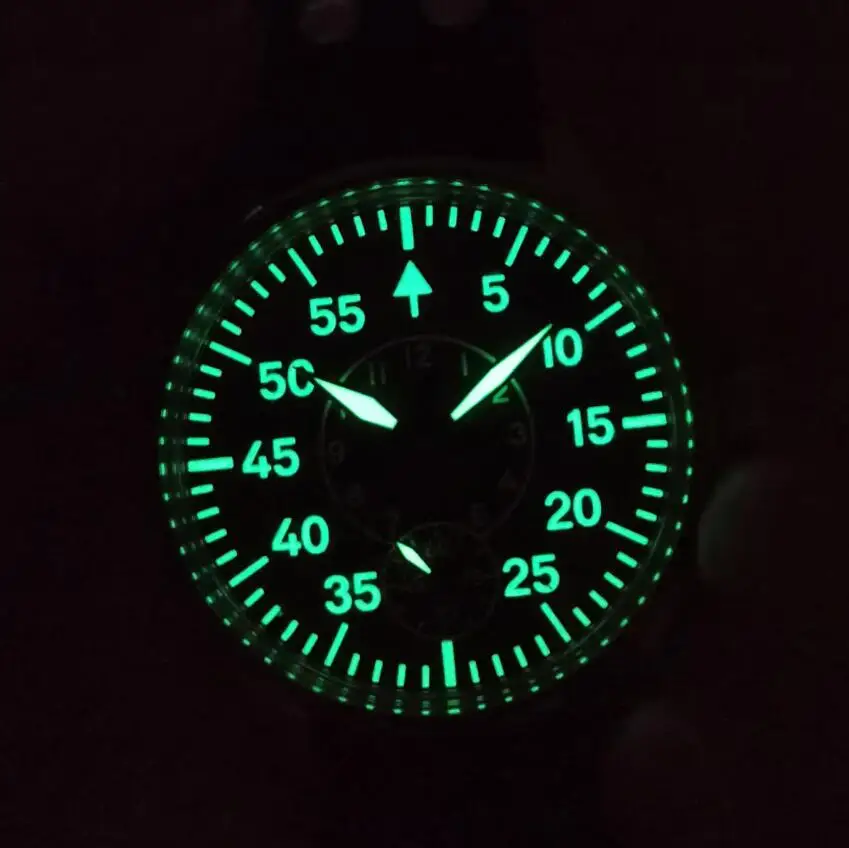 Мужские механические часы с синим стеклом 44 мм без логотипа|Мужские часы| |