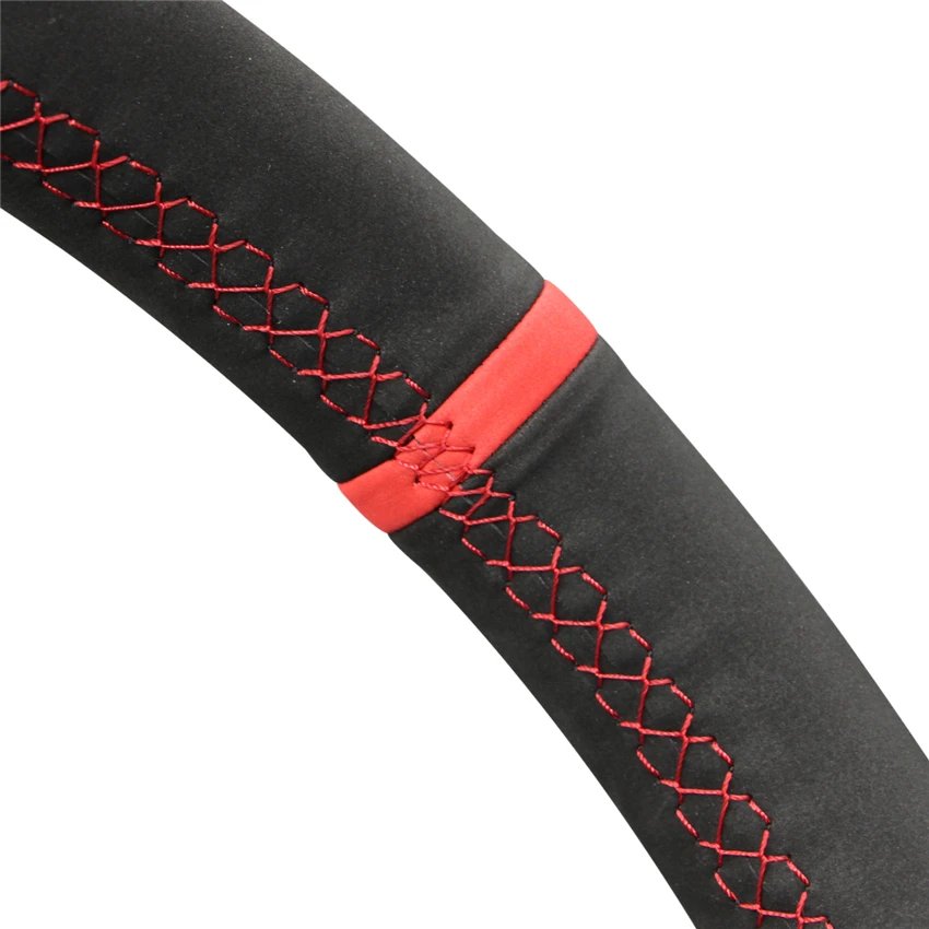 

Black Suede Marker Soft Car Steering Wheel Cover for BMW E60 E61 Touring 530d 545i 550i E63 Coupe E64 630i 645Ci 650i 2003-2010