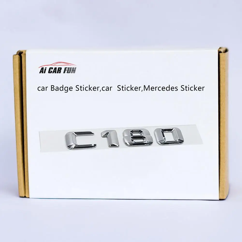 Автомобильная наклейка 3D значок на заднюю эмблему багажника хромированные буквы