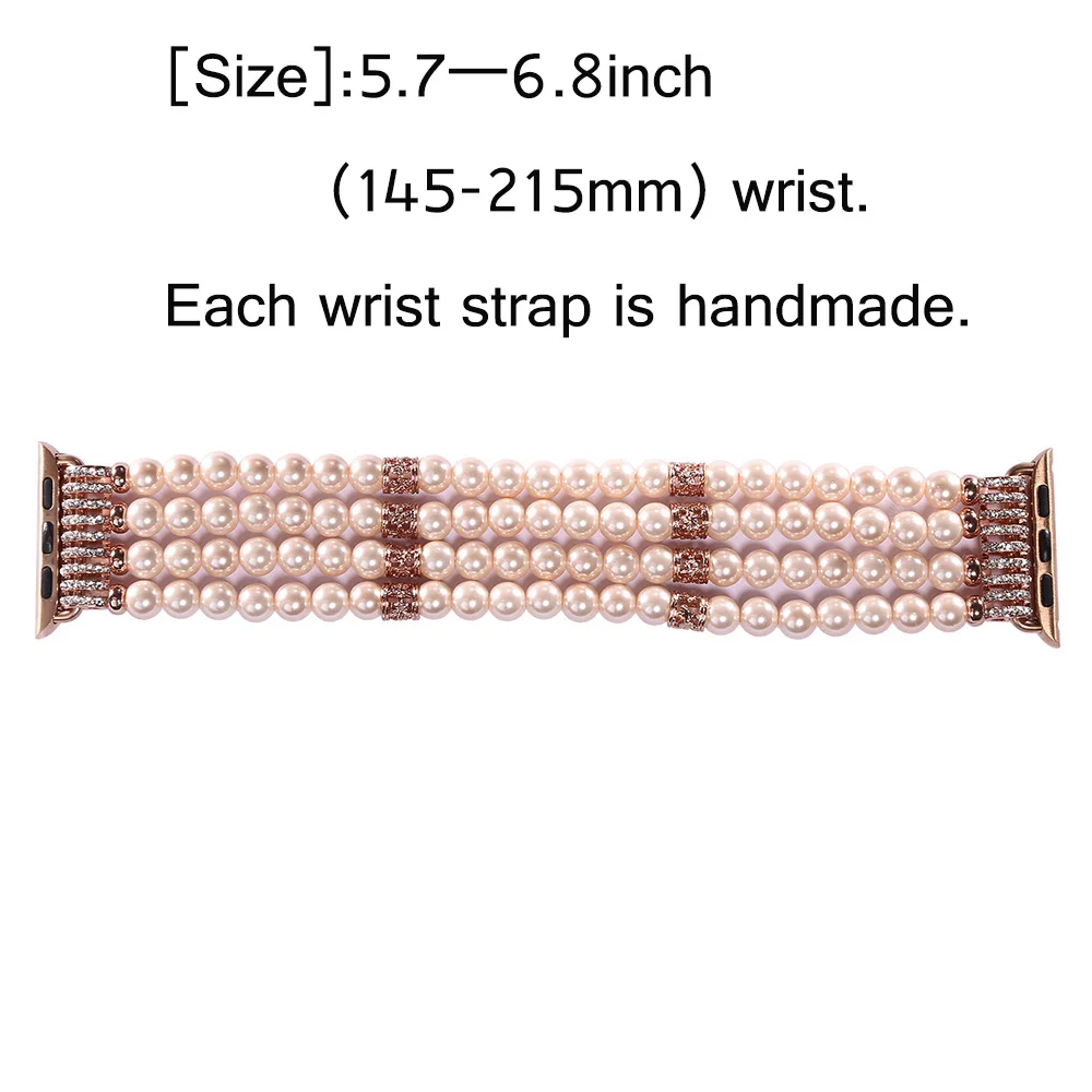

Pearl Strap For Apple Watch Band 38mm 42mm Iwatch 3 4 5 Band 44mm 40mm Multicolor Bracelet Woman For Apple Watch 3 4 5