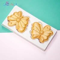baking molds fondant cake decorating tools two butterflies cake silicone mold sugar craft molds free shipping resin molds