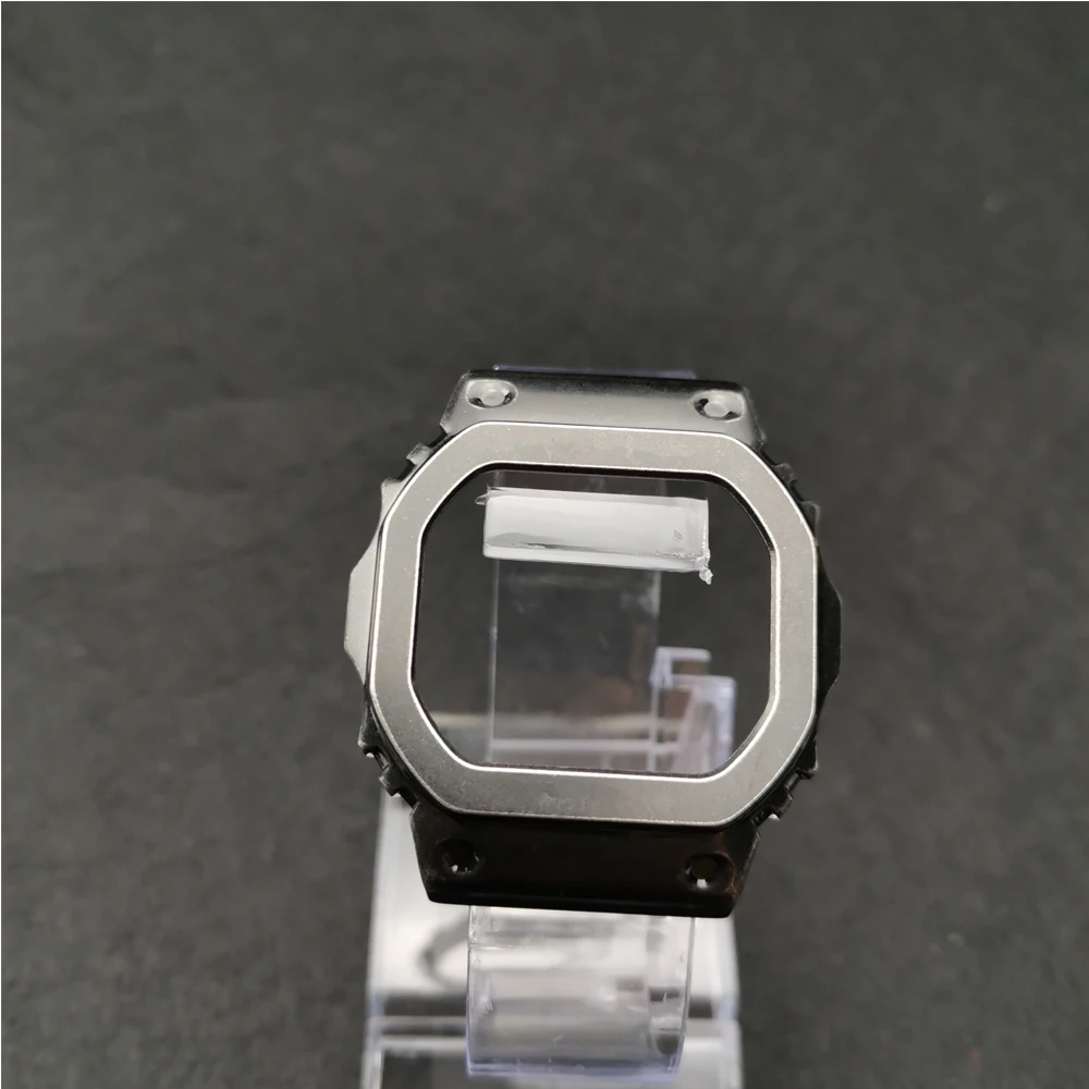 Retro Black Bezel Черные Ремешки для наручных часов в стиле ретро GWM5610 DW5600 GW5000, ремешок и чехол для часов, набор металлических браслетов из нержавеющей стали, стальной ремень, аксессуары - Цвет ремешка: Retro Black Bezel
