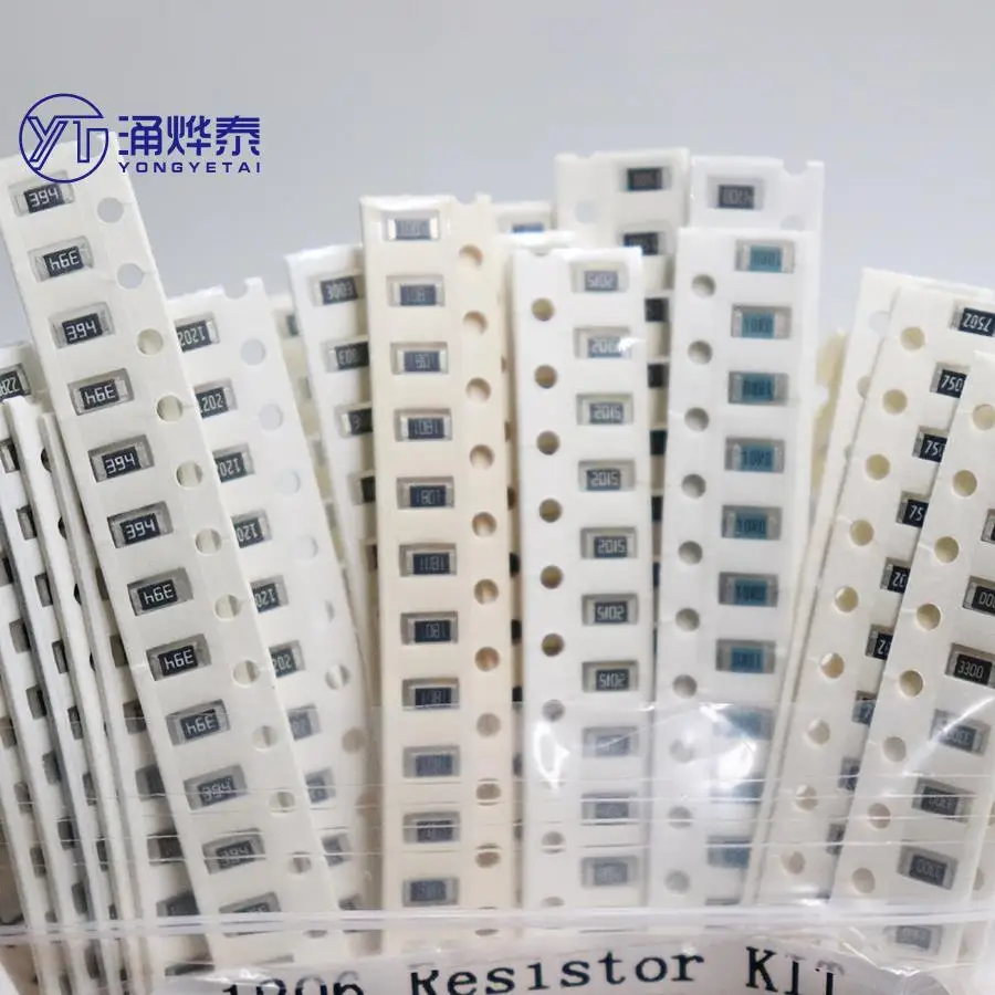 Комплект резисторов YYT 1206 SMD набор Ассорти 1 Ом-1М Ом 1% 33valuesX 20 шт. = 660 образцов |
