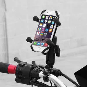 universal motorcycle mobile phone holder charger aluminum bike phone stand gps mount bracket support 4 6 5inch iphone smartphone free global shipping