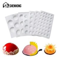 shenhong multiple 3d silicone mold mousse form hemisphere shaped cake decorating supplies muffin pan dessert baking tools