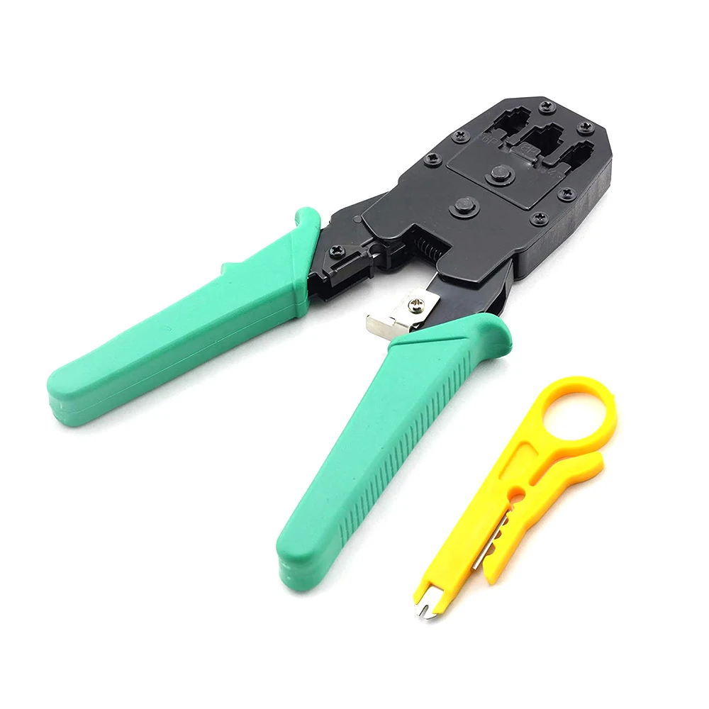 

Crimping Plier Set Multifunction Stripping Wire Clamp Plier Crimp Tool Insulated Network Crystal Head Wire Crimp Tool