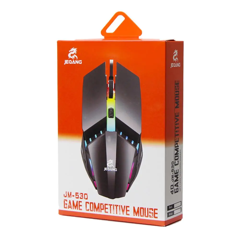 

USB Wired Gaming Mouse 1600DPI Adjustable Backlight Laptop Desktop Mice Office Notebook Mice Mouse Gamer