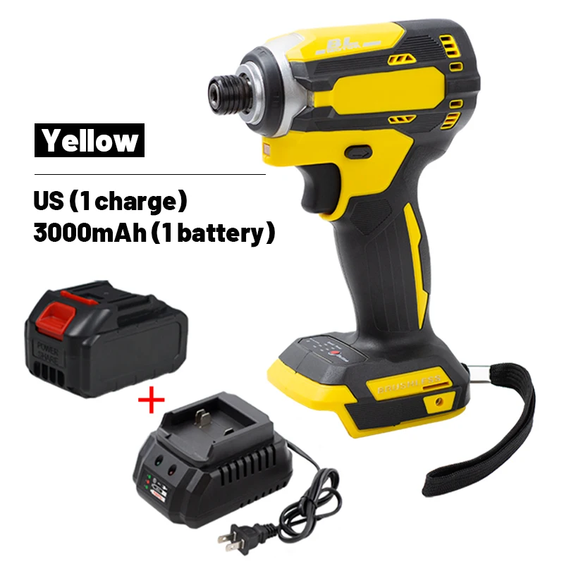 Беспроводной Электрический ударный гайковерт перезаряжаемый бесщеточный