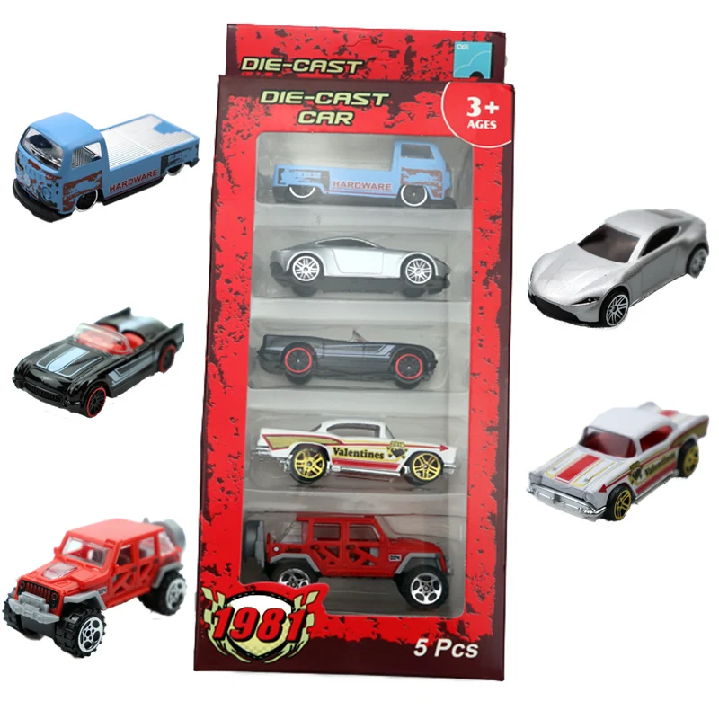 1:64 5 шт. литая Автомобильная игрушка быстрая и яростная литьевая спортивная
