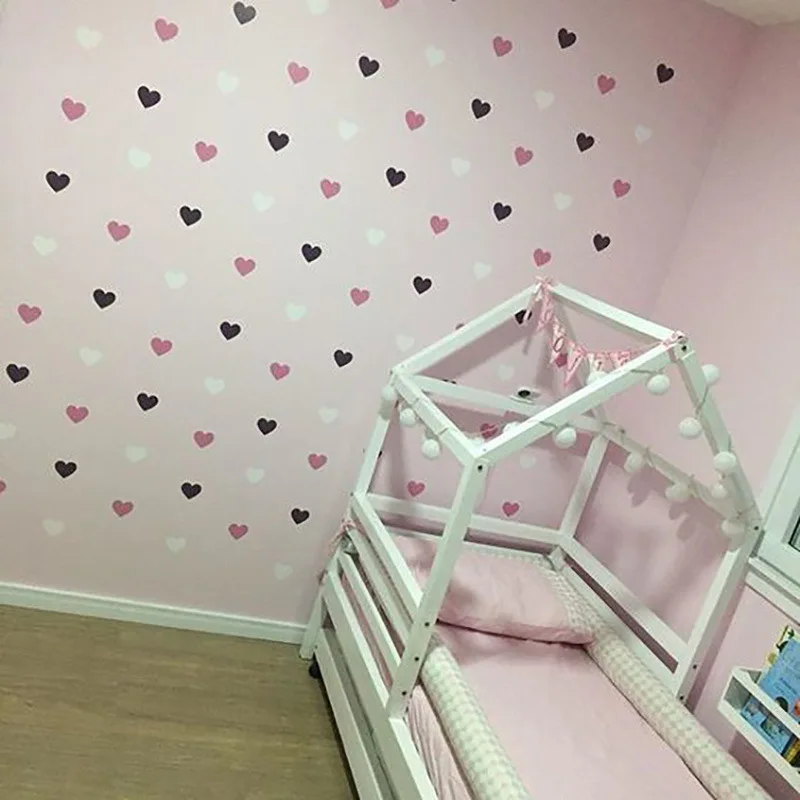 

Heart wall sticker for kids room, girls room decorative stickers, kids bedroom wall stickers, home decor stickers