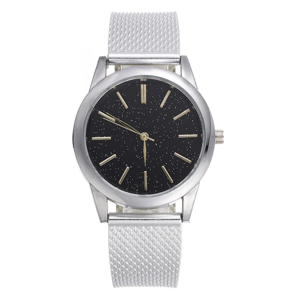 

Brand Luxury Fashionable casual New Top Star Embellishment Watch Men's Net Belt Watch Wild Men's Watch Мужские кварцевые часы