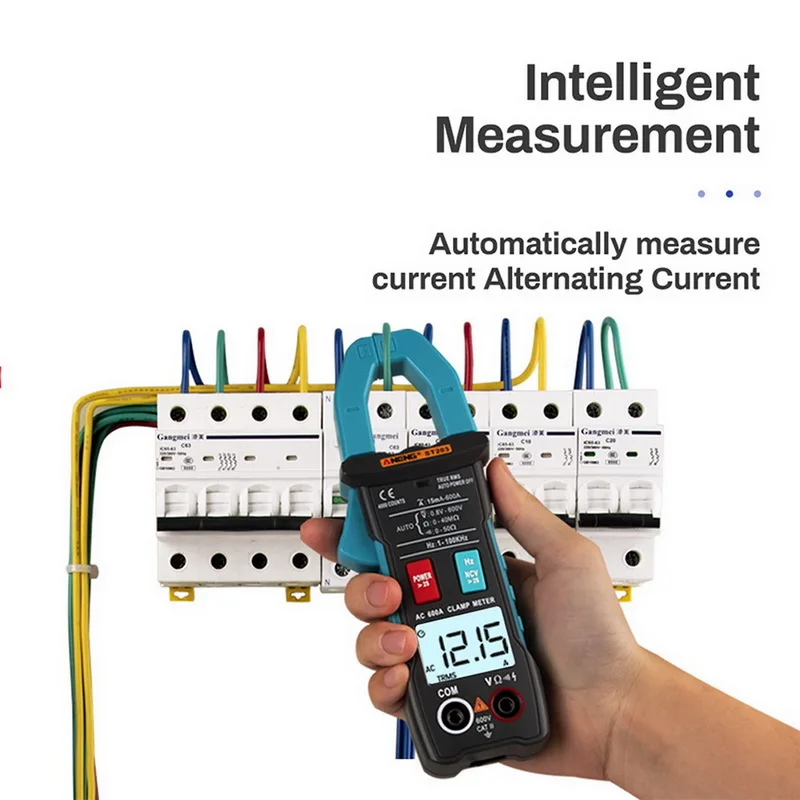 Цифровой мультиметр ST203 портативный измеритель Зажим постоянного/переменного